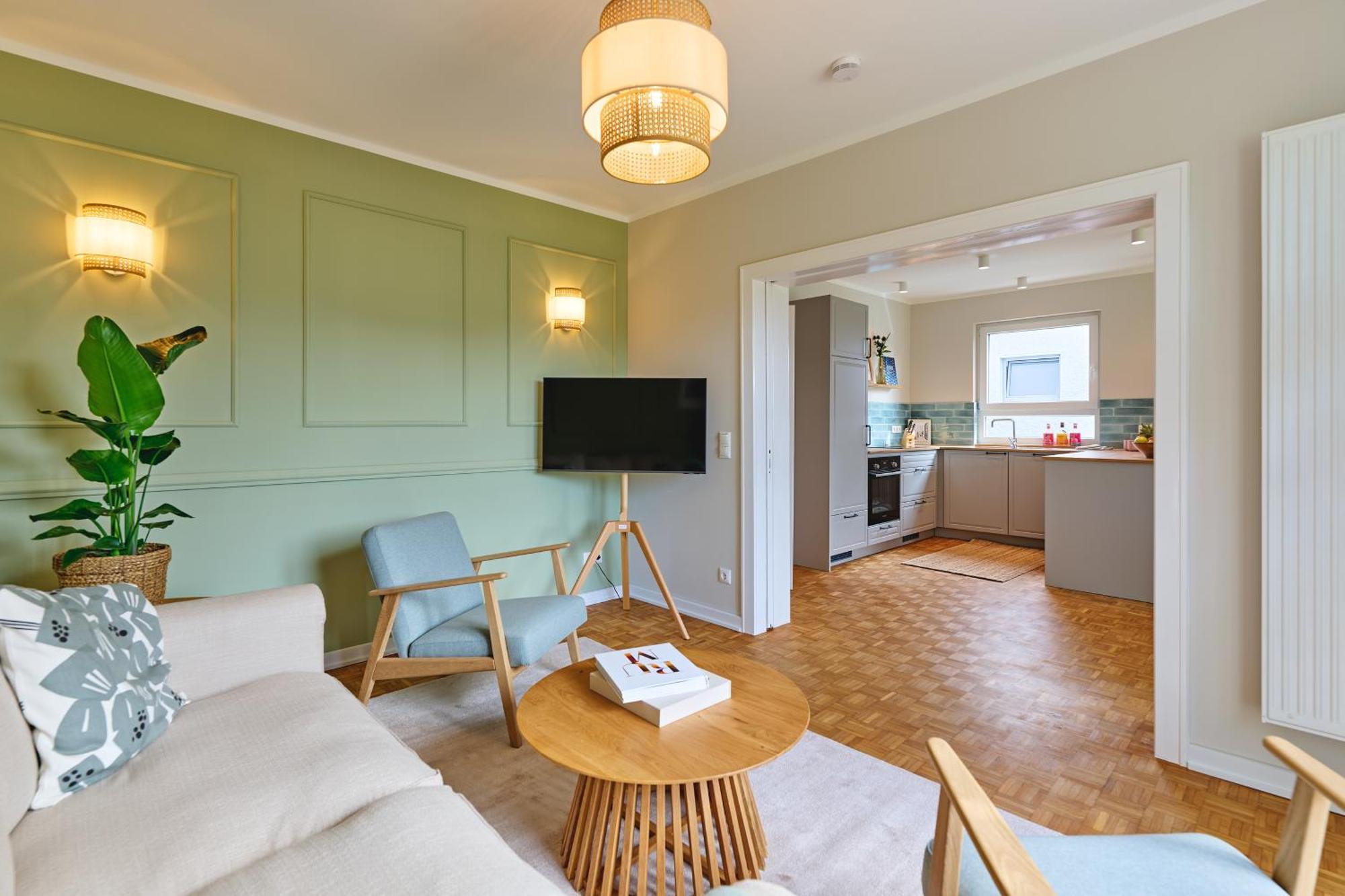 טימנדורפר שטרנד Lykke Hus - Wohnung Mathildas Garten Eg מראה חיצוני תמונה
